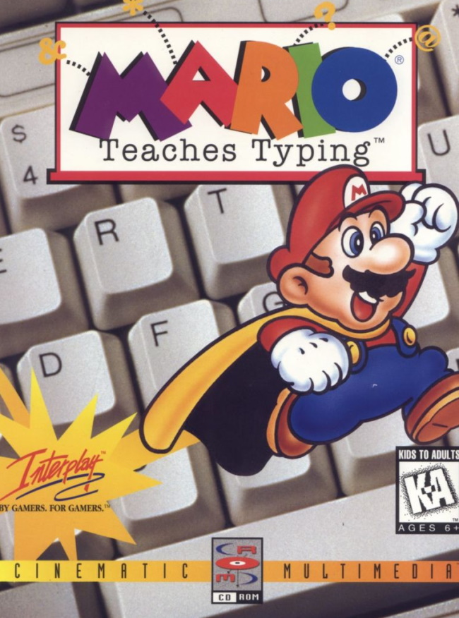mario teaches typing