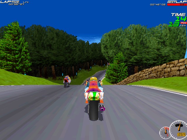 Moto Racer 1997 (em Português) - Gameplay Windows 98 