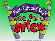 Putt Putt and Peps Dog on a Stick