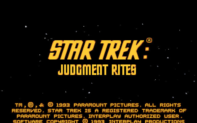 STAR TREK: JUDGMENT RITES
