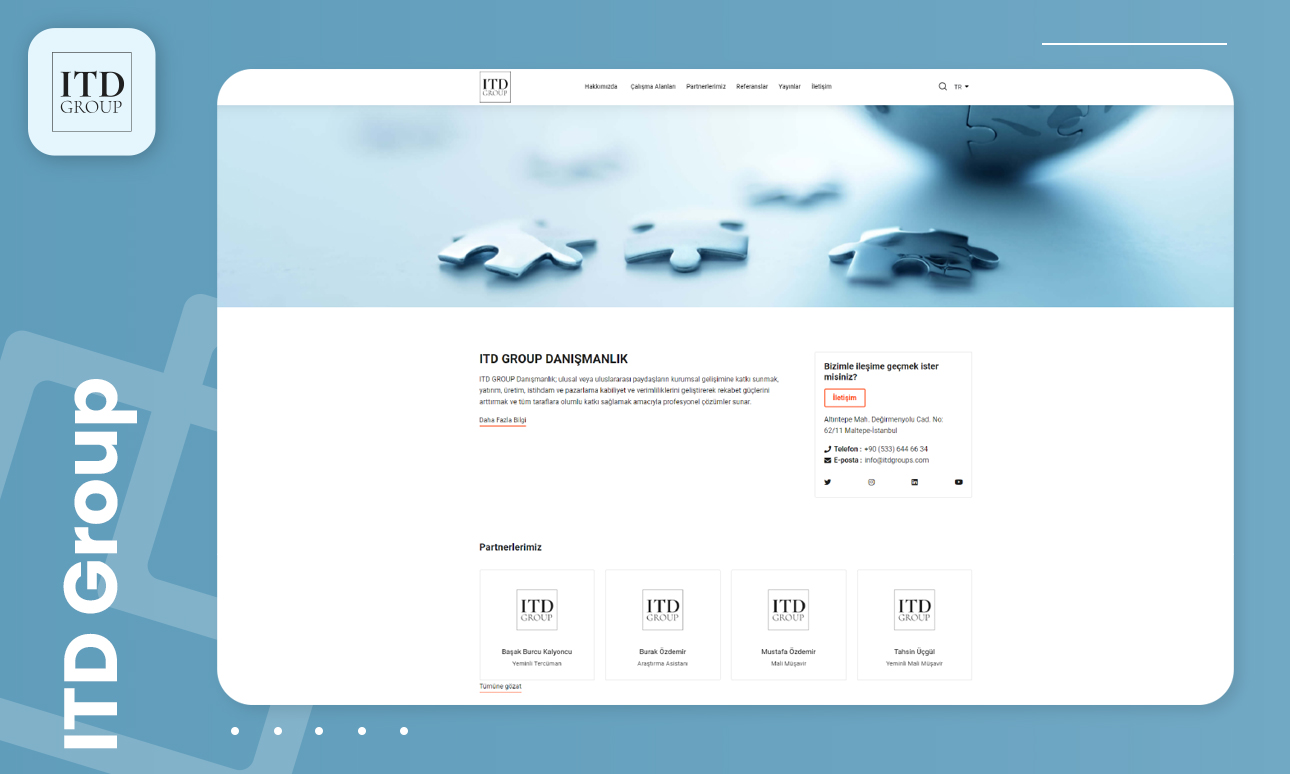 ITD Group Kurumsal Web sitesi