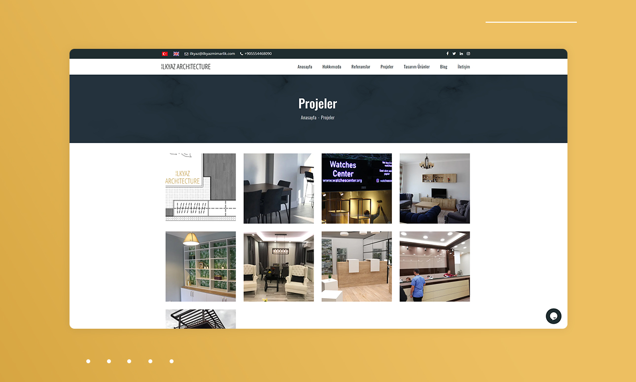 İlkyaz Mimarlık Web Sitesi