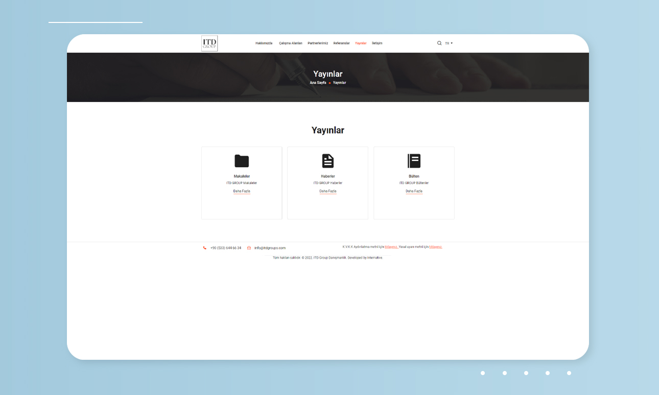 ITD Group Kurumsal Web sitesi
