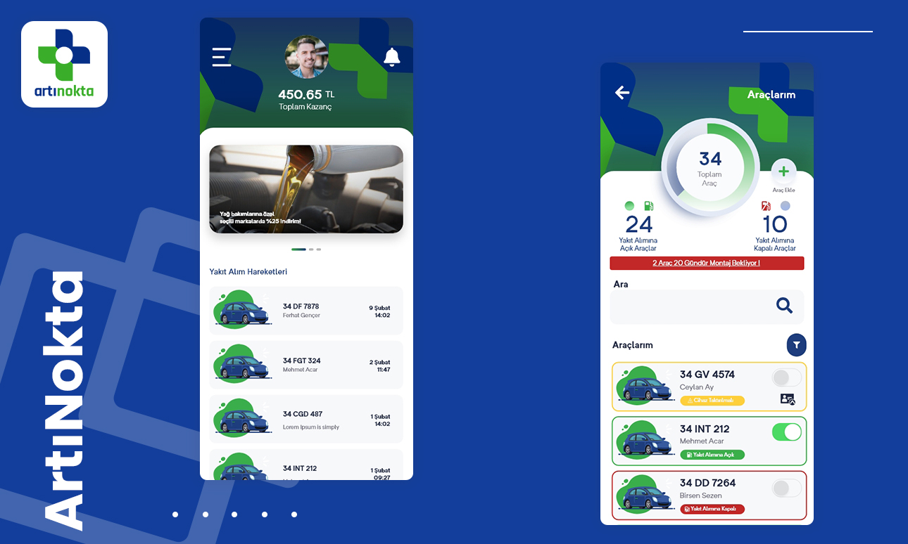 Artı Nokta Web ve Mobil Uygulaması