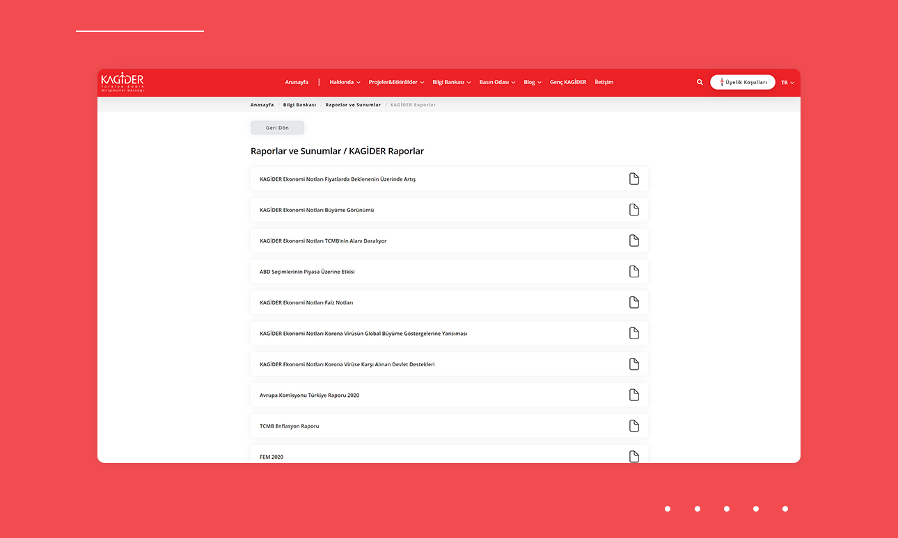 KAGİDER Web Sitesi