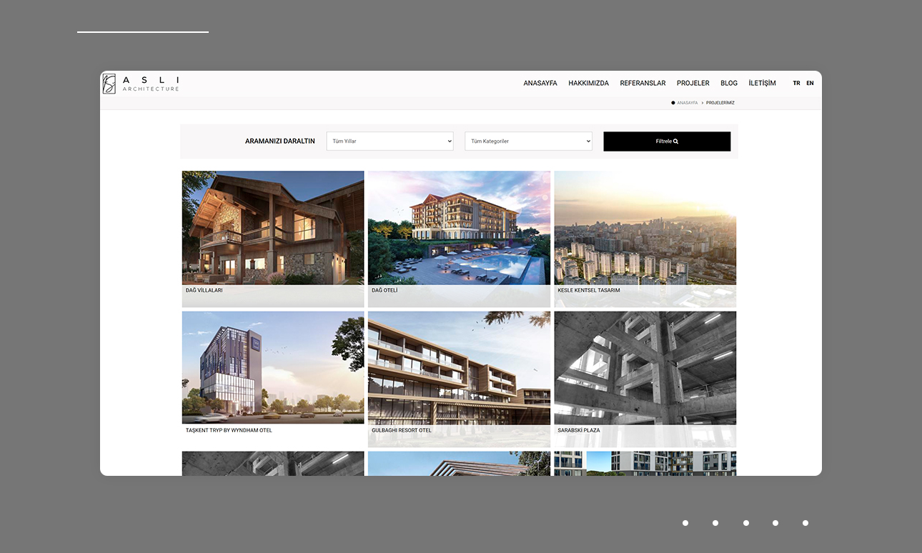 Aslı Architecture Website