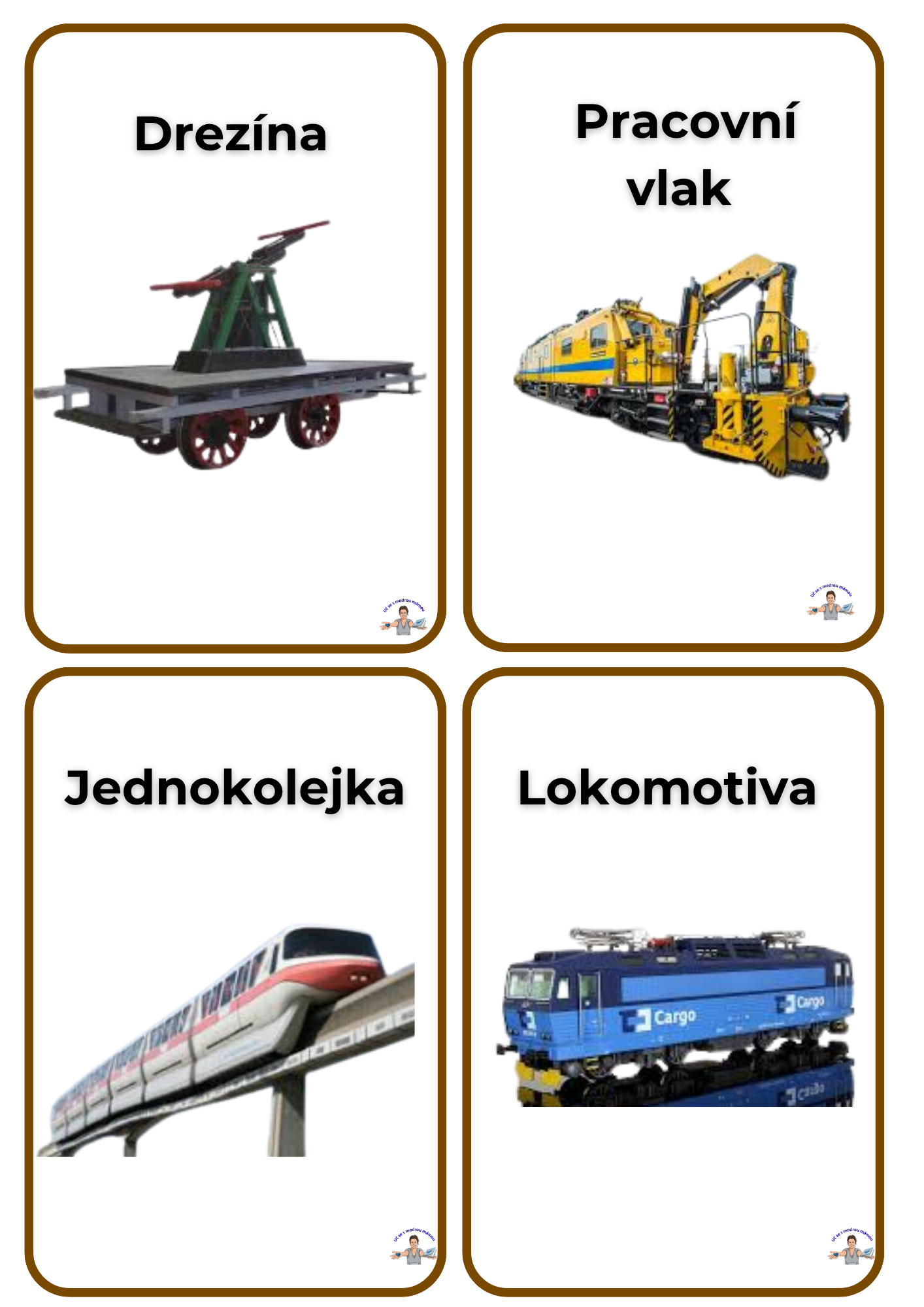 Velká sada karet: DOPRAVA A PROSTŘEDKY - náhled 5