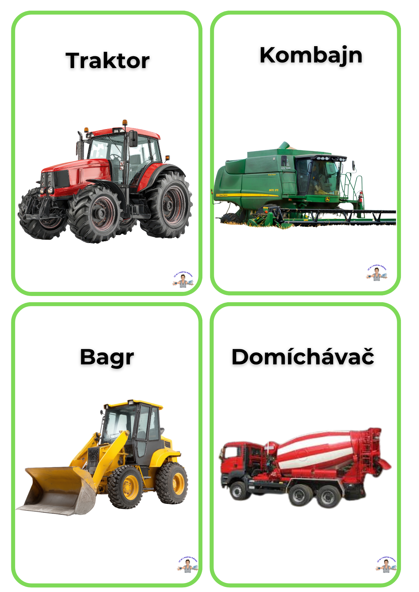 Velká sada karet: DOPRAVA A PROSTŘEDKY - náhled 6