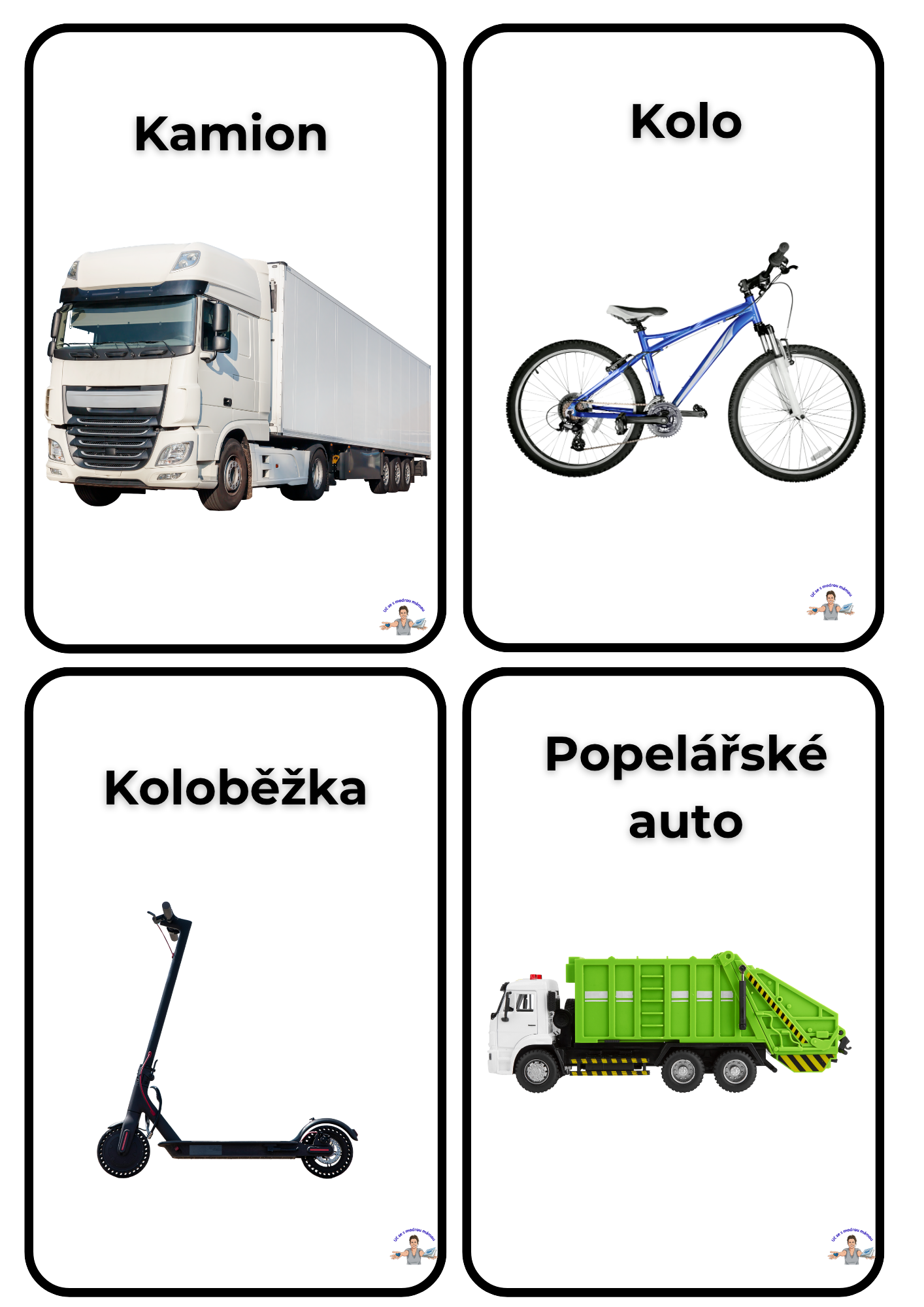 Velká sada karet: DOPRAVA A PROSTŘEDKY - náhled 8