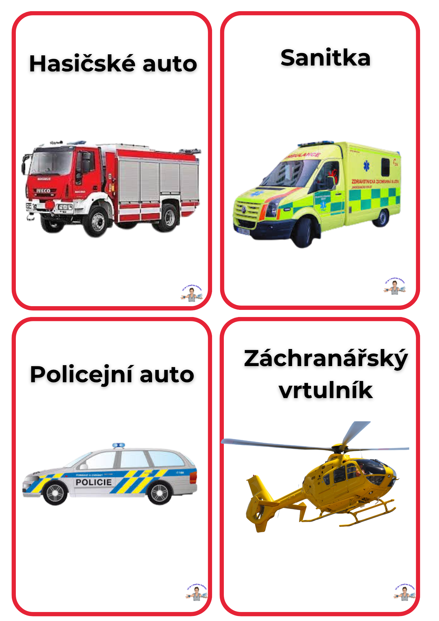 Velká sada karet: DOPRAVA A PROSTŘEDKY - náhled 9