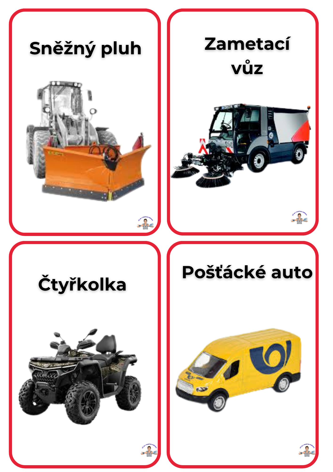 Velká sada karet: DOPRAVA A PROSTŘEDKY - náhled 10
