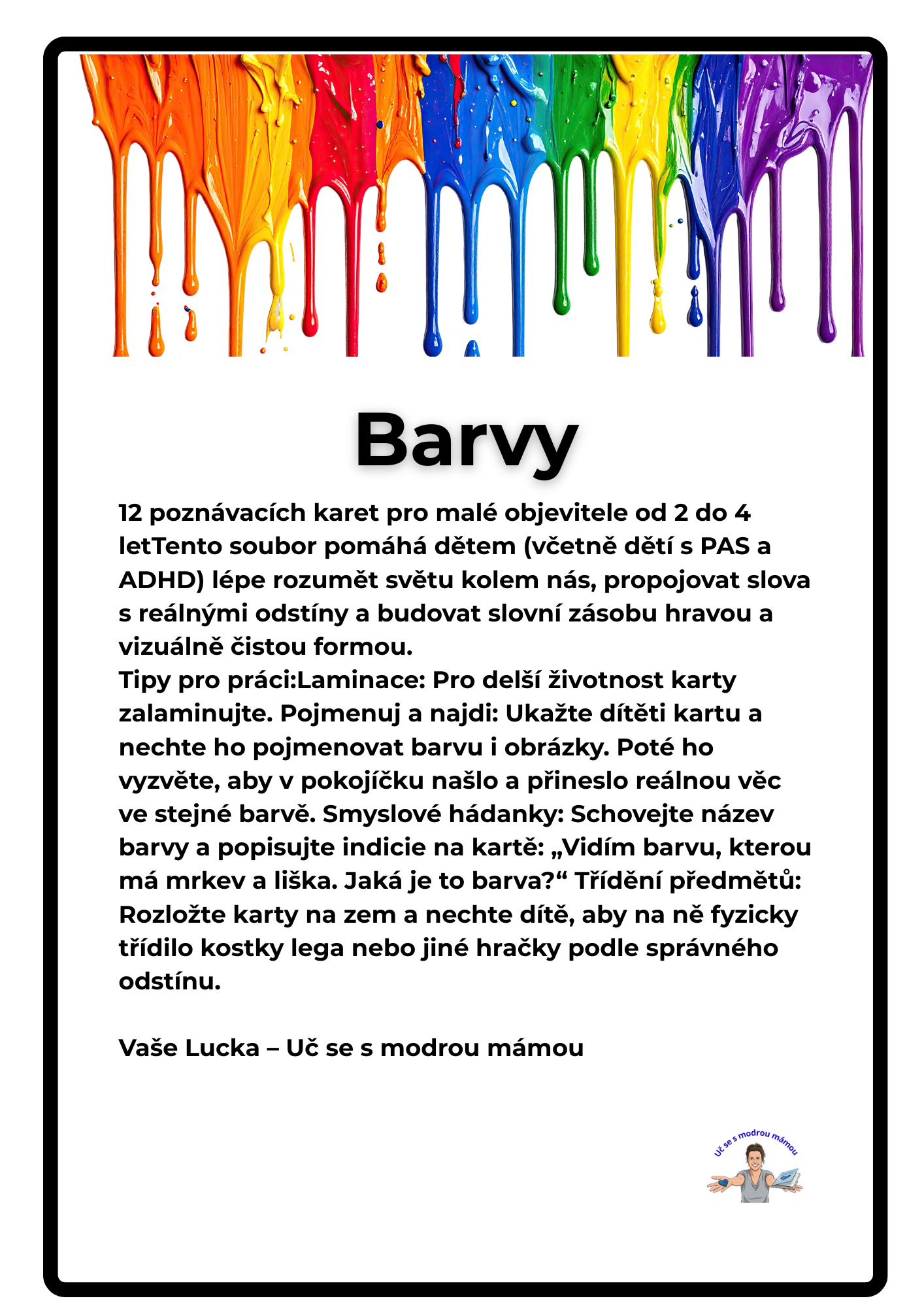 Barvy: Jaký je můj svět? – Poznávací karty