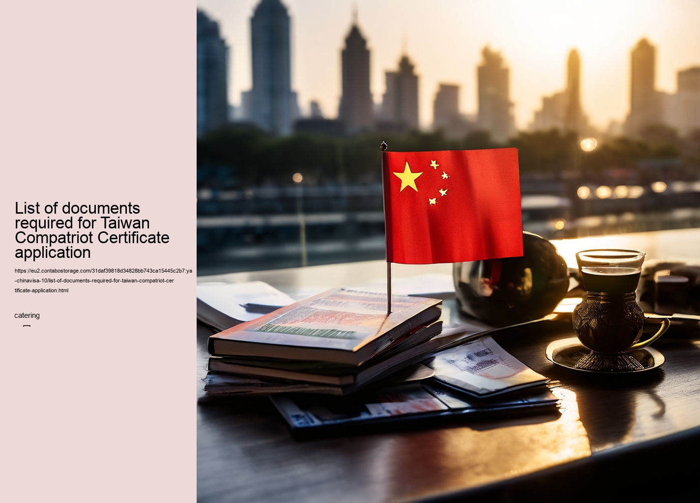 List of documents required for Taiwan Compatriot Certificate application