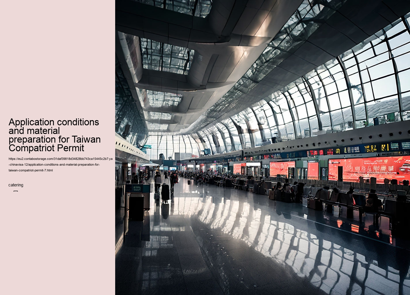 Application conditions and material preparation for Taiwan Compatriot Permit