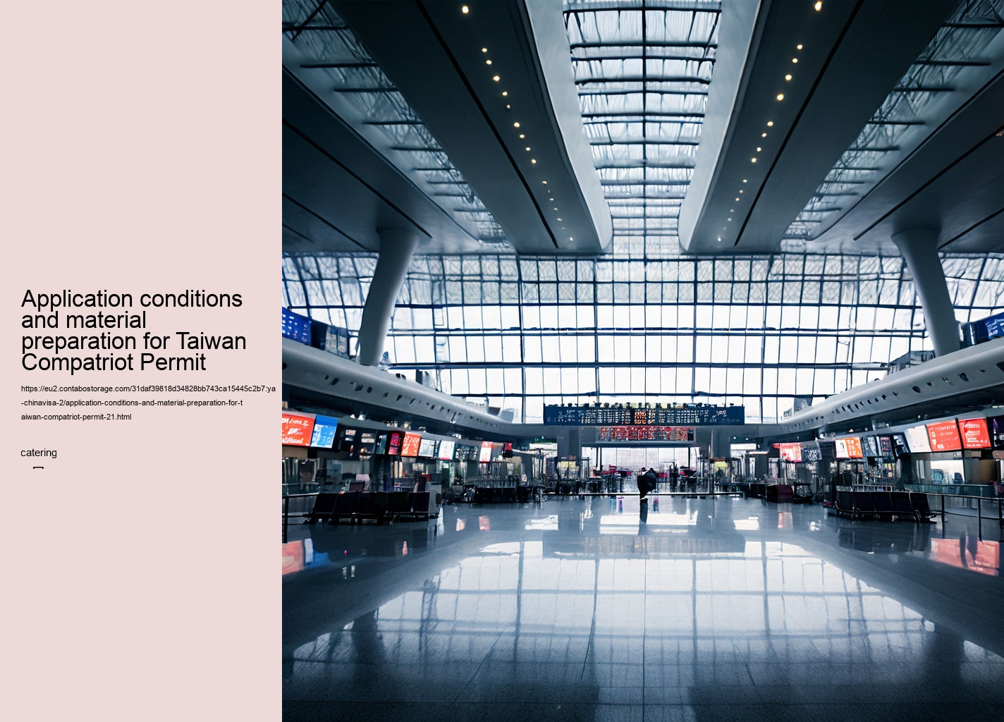 Application conditions and material preparation for Taiwan Compatriot Permit