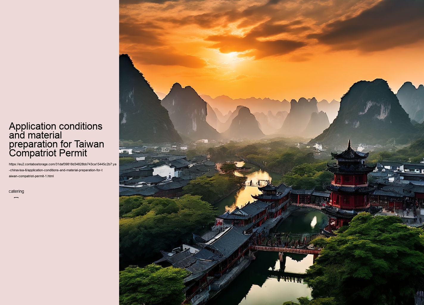 Application conditions and material preparation for Taiwan Compatriot Permit