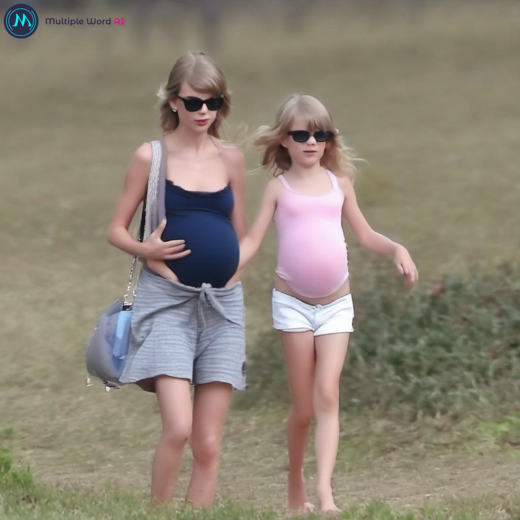 AI generated image for quoate '11 year old taylor Swift pregnant