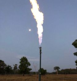 Nyanda-4 flare, 8 January 2020