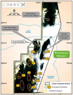 Diamond core drilling areas – Phase 1