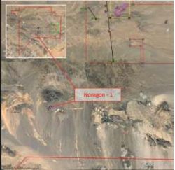 Location of Nomgon-1 well