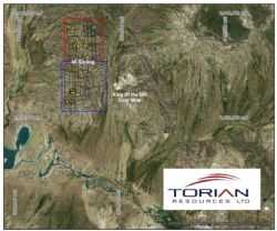 Regional location of the Stirling Block and Diorite Block