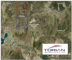 Regional location of the Mt Stirling Gold Camp