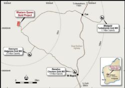 Location of Western Queen Project