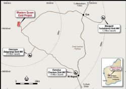 Location of Western Queen Project