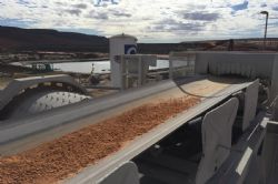 First Boorara ore being fed into the Lakewood