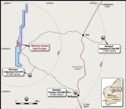 Location of Western Queen Project