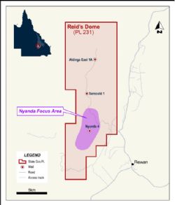 Location of proposed Nyanda early development area