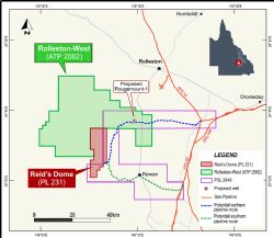 Map showing approximate location of proposed Rougemont-1