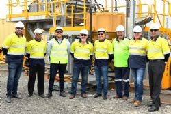 JTMS staff commissioning the plant