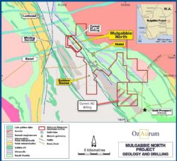 Figure 1: Mulgabbie North Planned drilling area
