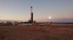 Figure 2: SLR184 rig drilling Odin-1