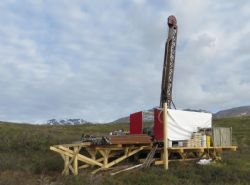 Figure 1: The second diamond rig - set-up to drill hole DC21-98.