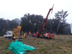 Figure 2: Drilling continues at the Enmore Gold Project