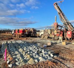 Figure 2: Drilling at Kat Gap