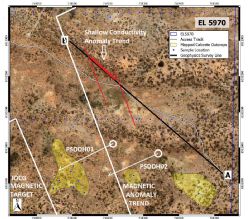 Figure 1: Pernatty C diamond drill holes