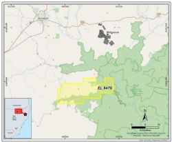 Figure 4 - Location of the Enmore Gold Project