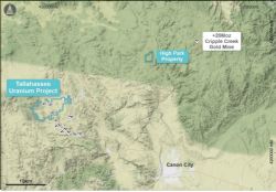 Figure 2 – Location map showing the proximity of the High Park Property to the