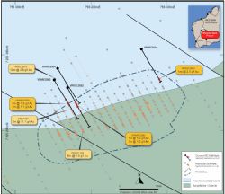 Figure 1: Parrot Drill Plan - Current Drilling