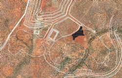 Figure 4. Anthill pit shells showing cleared areas to date