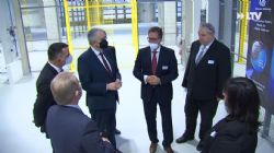 Figure 4: Dignitaries looking over the proposed site for a battery materials coating pilot plant