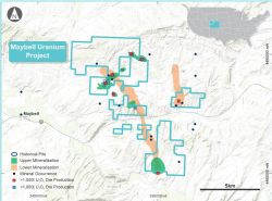 Figure 2: Location of Maybell Uranium Project in northwestern Colorado, USA