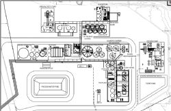 Figure 3. Pressure oxidation processing plant conceptual layout