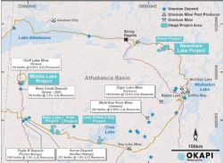 Figure 2: Location of the Middle Lake Uranium Project