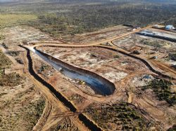 Figure 2: Aerial view of pit