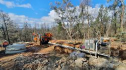 Diamond drill rig has arrived on site