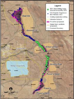 Figure. 1 Location of 2021-2022 drilling Drill Program,